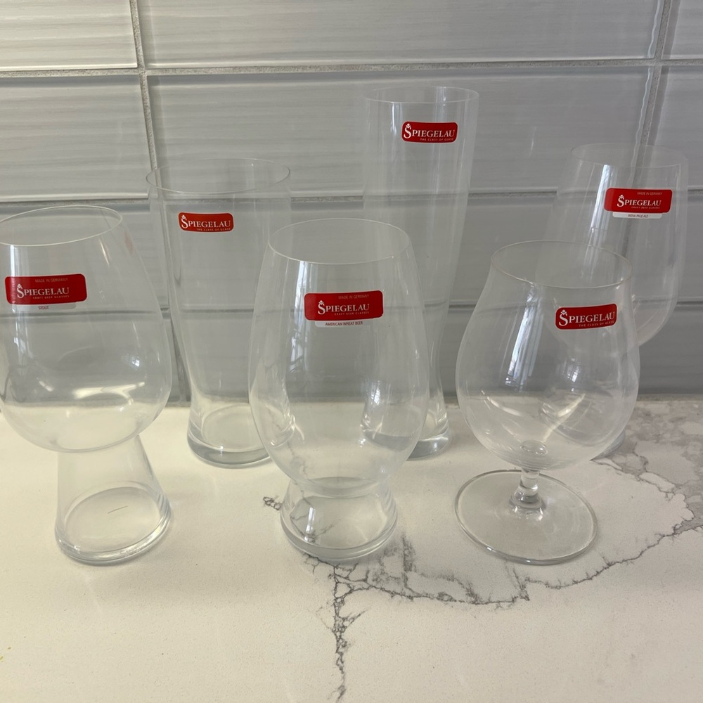 SPIEGELAU Beer Glasses Set of 6, Made in Germany Glass Beer Tasting Classic Set